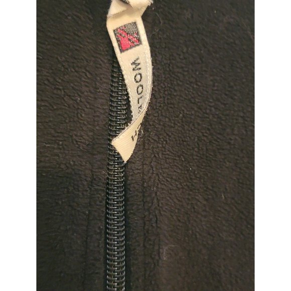 Woolrich Full Zip Vest Fleece Black Women's Size Medium - Picture 4 of 5